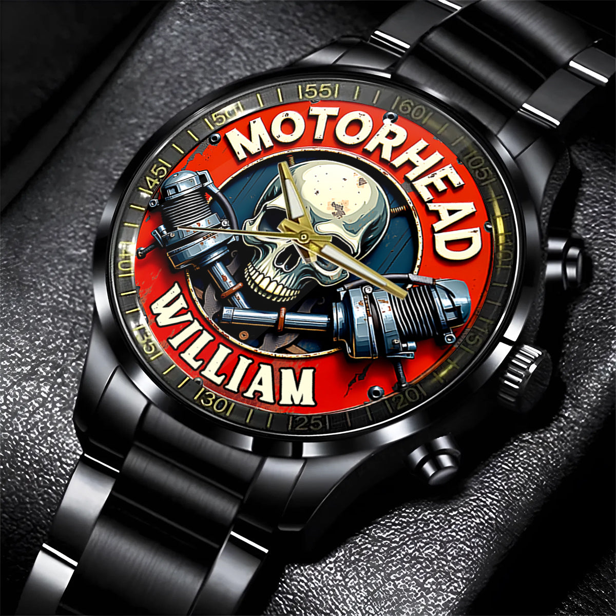 Motor Head - Personalized Biker Hand Watch