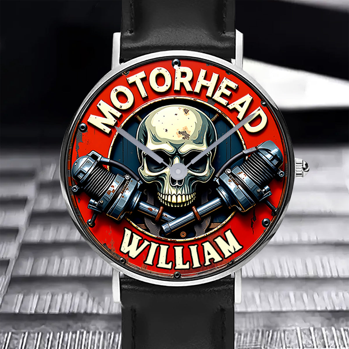 Motor Head - Personalized Biker Hand Watch