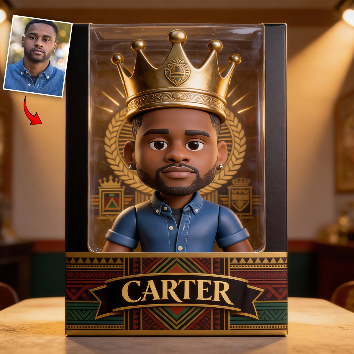 Custom Photo Black Human - Personalized African American Custom Shaped Acrylic Plaque