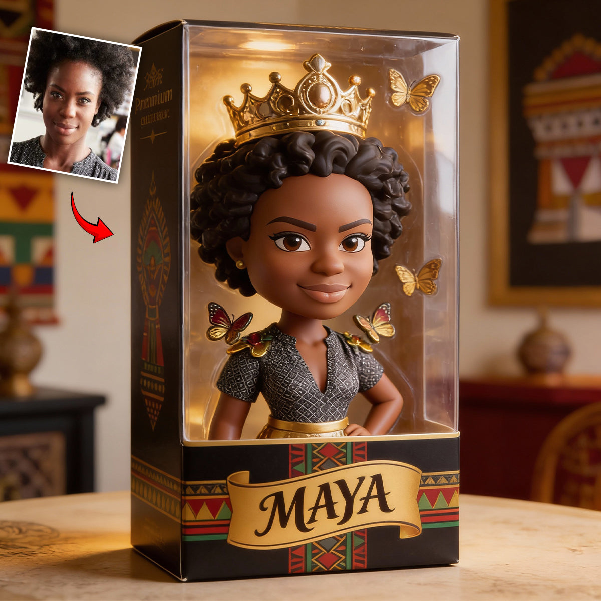 Custom Photo Black Human - Personalized African American Custom Shaped Acrylic Plaque