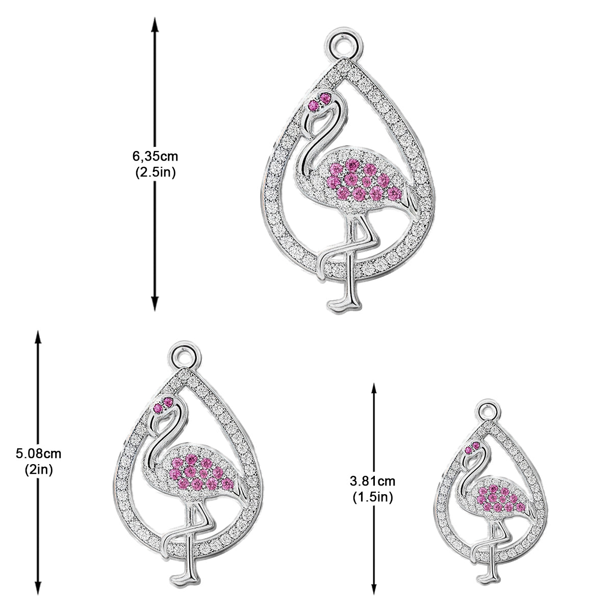 Einfach ein Mädchen, das Flamingos liebt – personalisierte Flamingo-Ohrringe