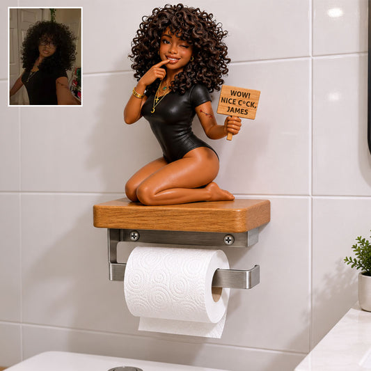 Wow! Big C*ck - Personalisierter Würziger Toilettenpapierhalter