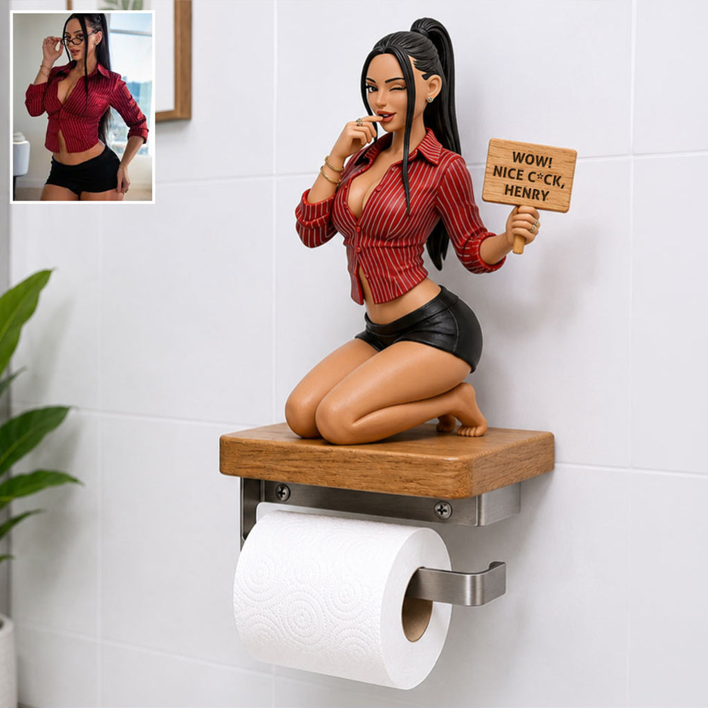Wow! Big C*ck - Personalisierter Würziger Toilettenpapierhalter