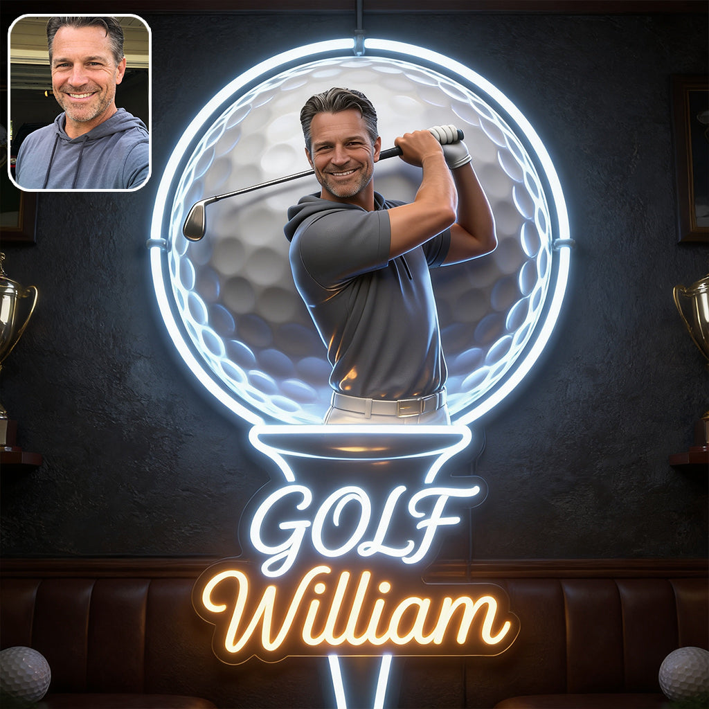 Par Excellence - Personalisierte Golf LED Licht Acrylschild