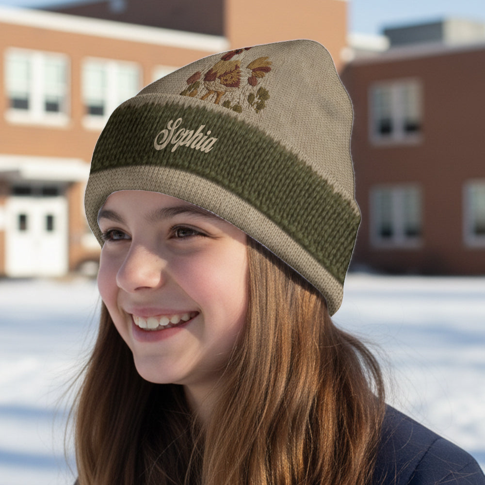 Liebe Hühnchen - Personalisierte Hühnermütze