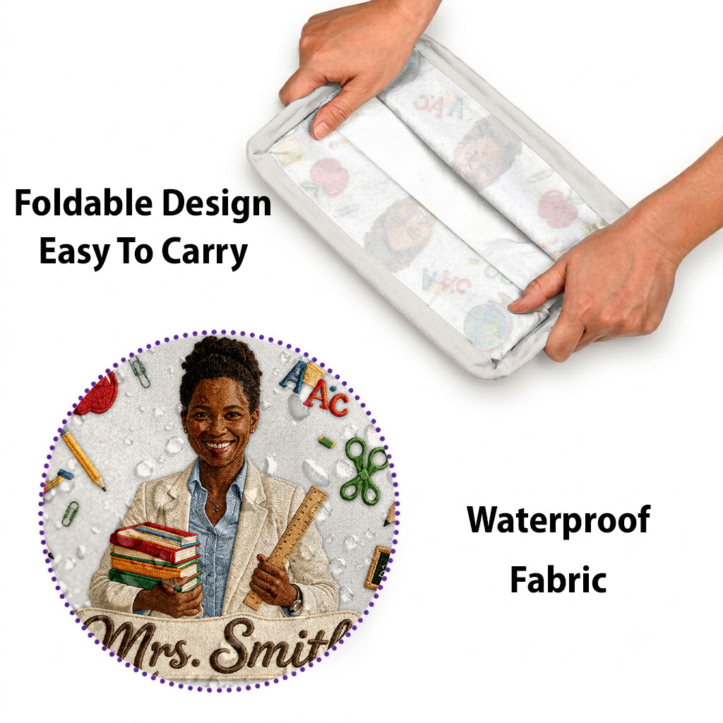 Teacher Appreciation Organizer, Back to School, Classroom Gift - Personalized Teacher Rectangle Storage Basket