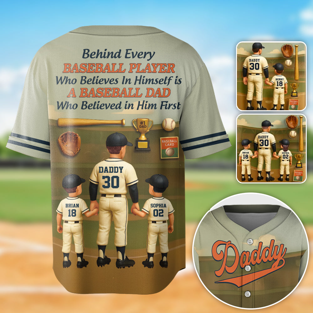 Baseball-Papa – Personalisiertes Baseball-Trikot