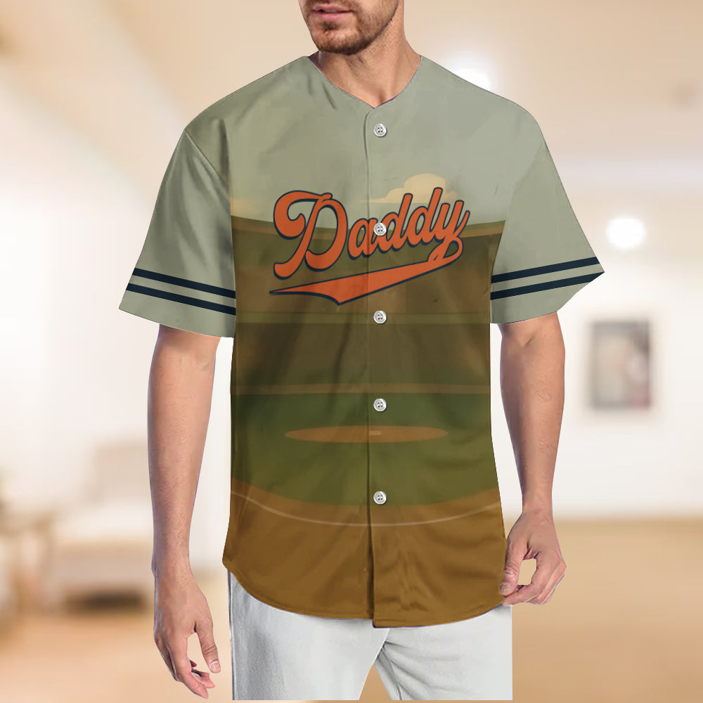Baseball-Papa – Personalisiertes Baseball-Trikot