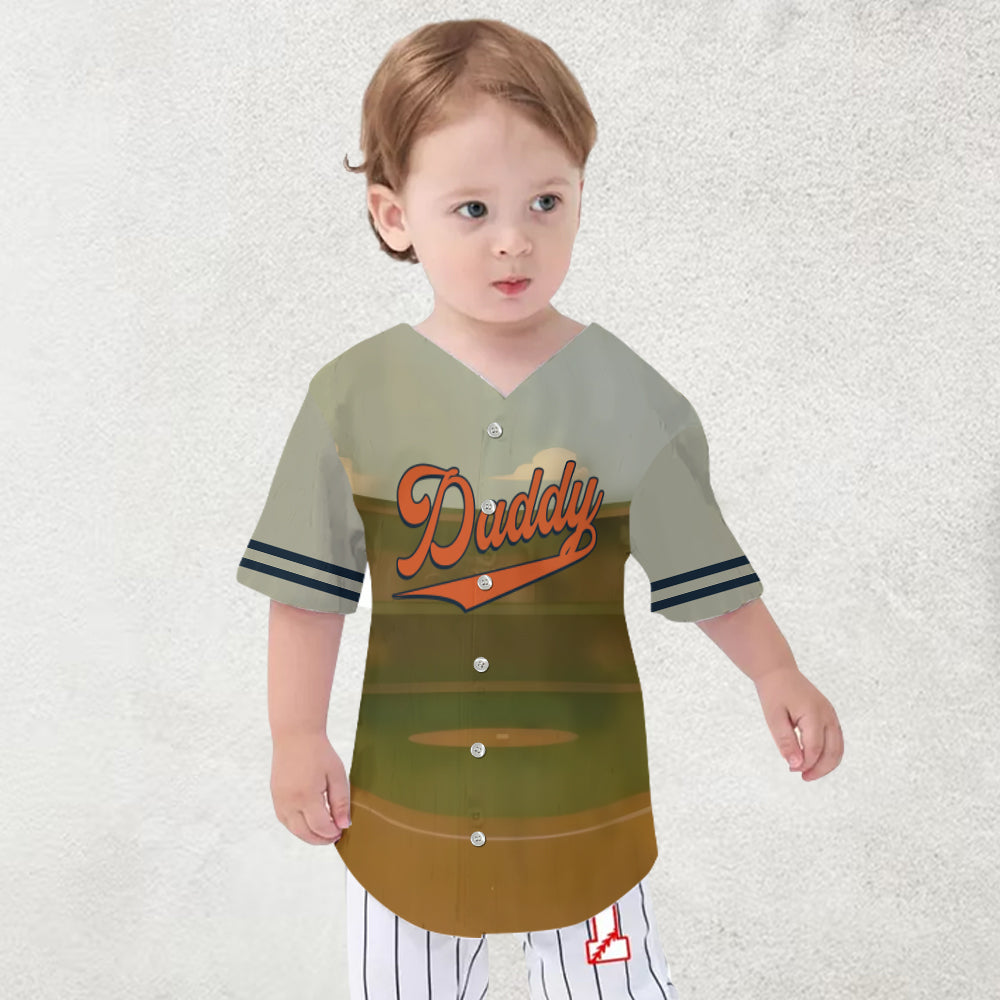 Baseball-Papa – Personalisiertes Baseball-Trikot