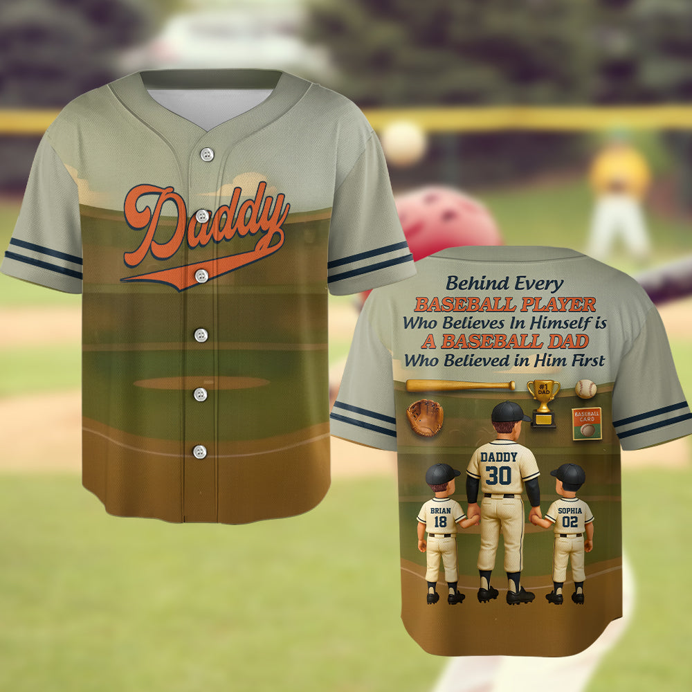 Baseball-Papa – Personalisiertes Baseball-Trikot
