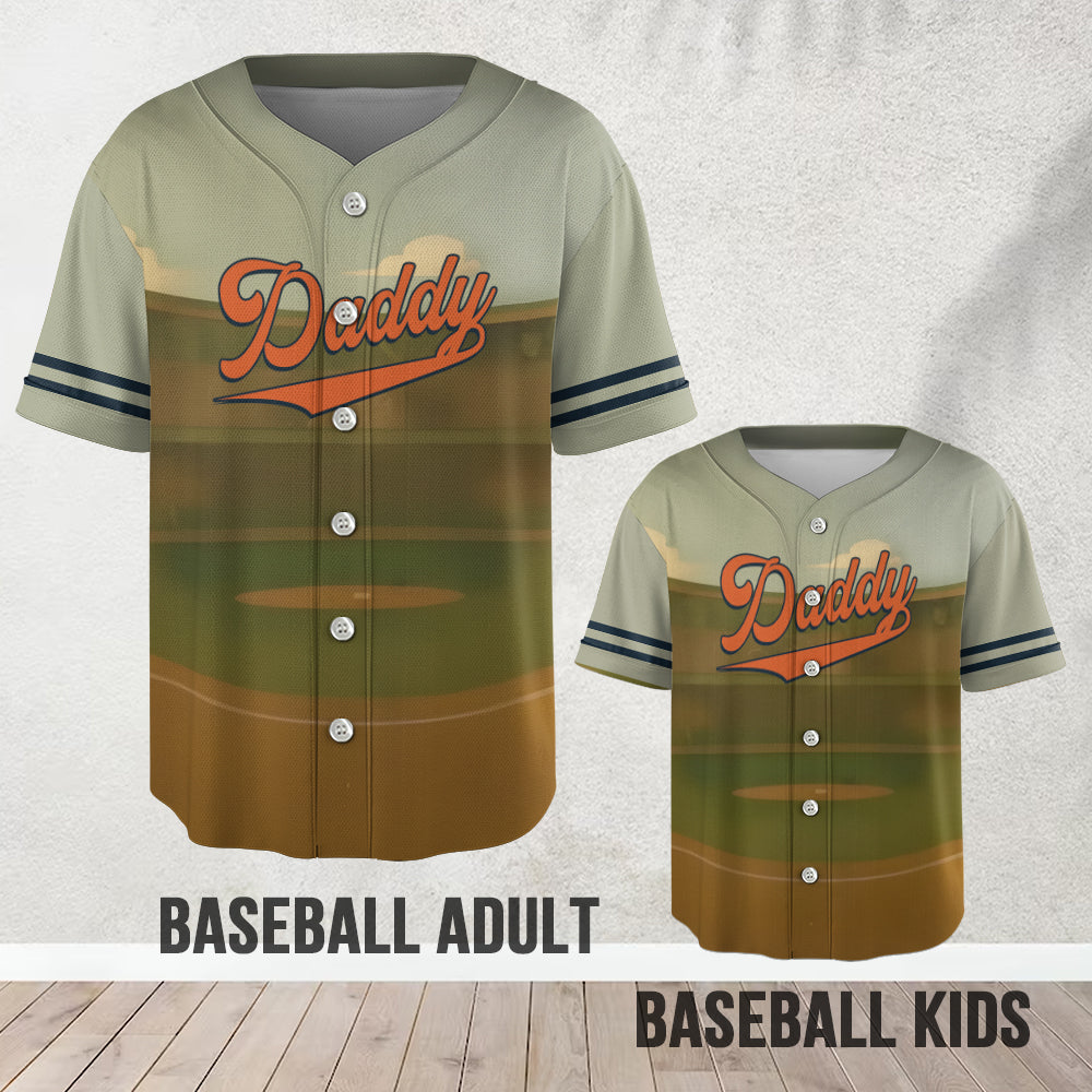 Baseball-Papa – Personalisiertes Baseball-Trikot