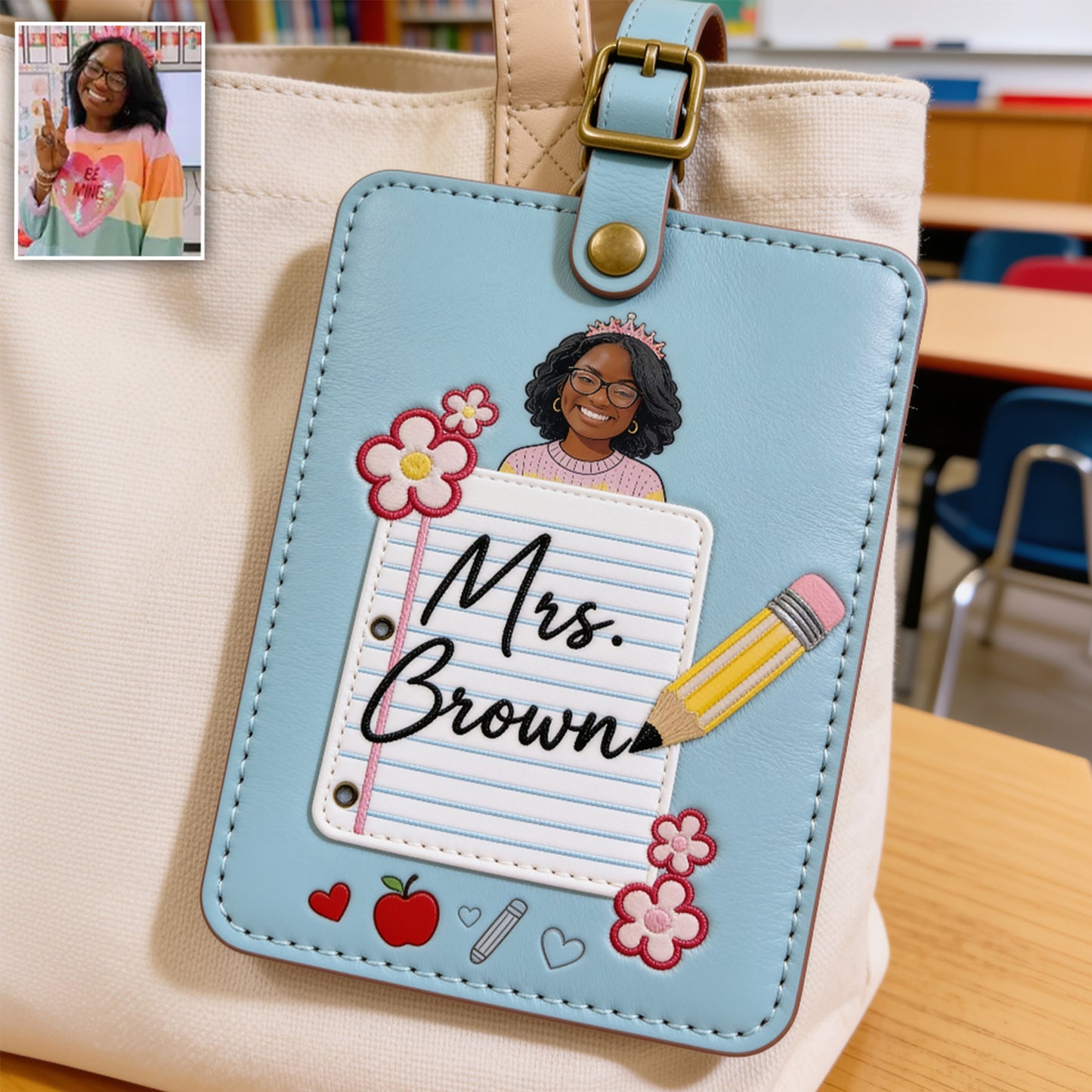 Back To School Gift For Teacher - Personalized Teacher Luggage Tag