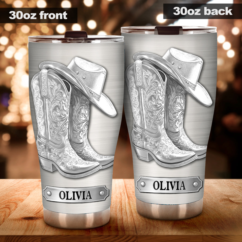 Western Spirit – Personalisierter Cowgirl-Trinkbecher