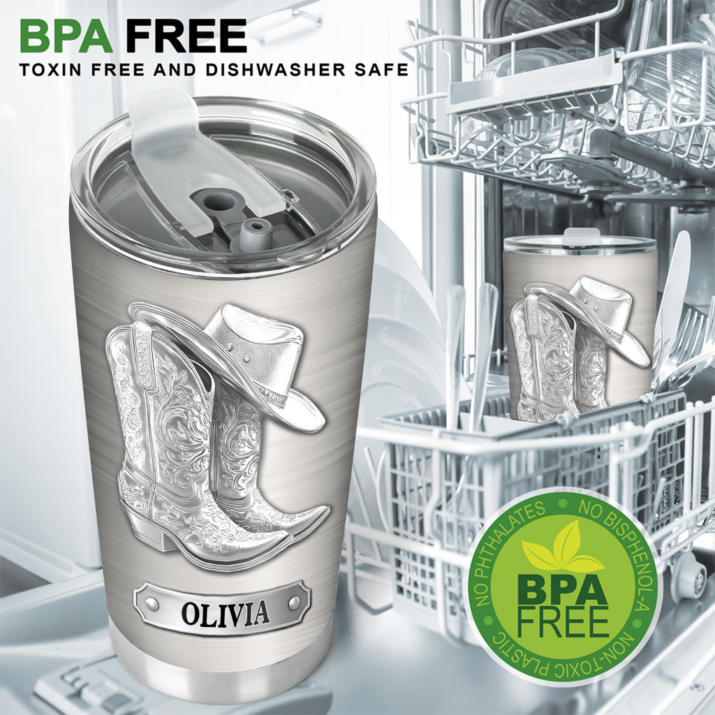 Western Spirit – Personalisierter Cowgirl-Trinkbecher