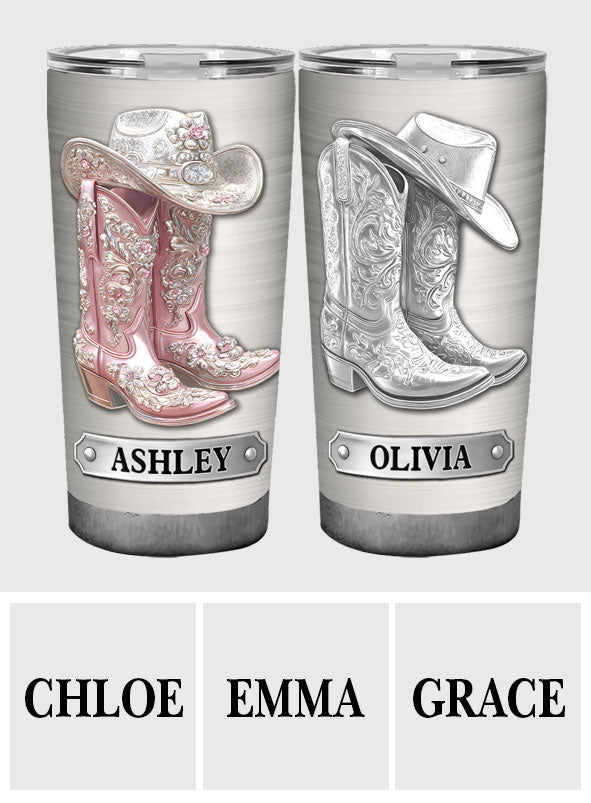 Western Spirit – Personalisierter Cowgirl-Trinkbecher