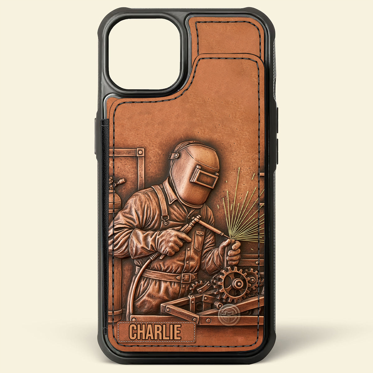 Stärkster Schweißer – Personalisierte Handyhülle mit Schweißermotiv und Volldruck