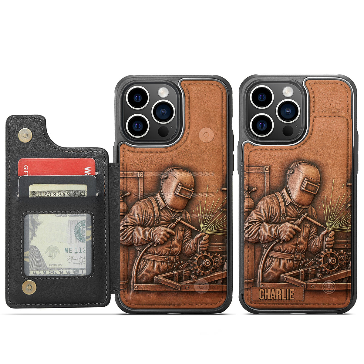 Stärkster Schweißer – Personalisierte Handyhülle mit Schweißermotiv und Volldruck