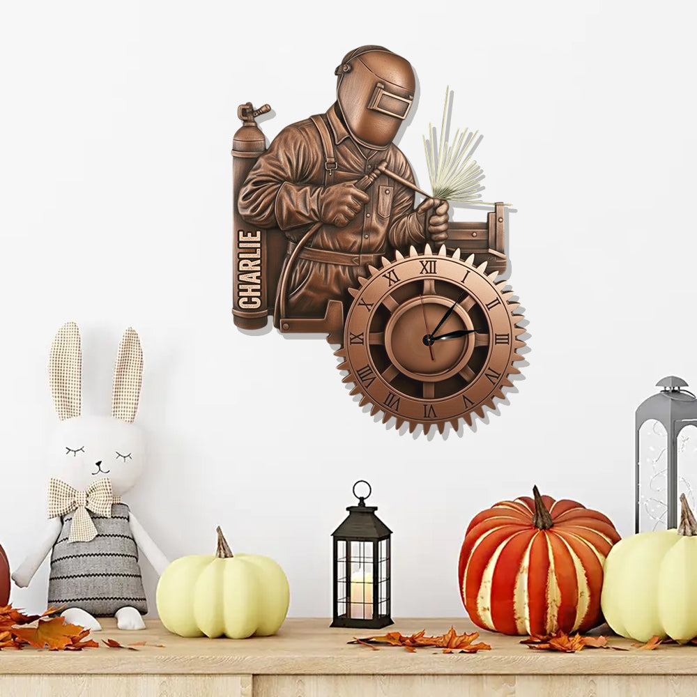 Stärkster Schweißer – Personalisierte Schweißer-LED-Wanduhr