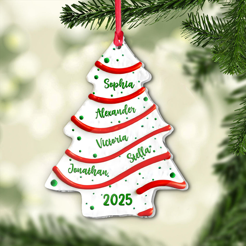 Familienweihnachtsbaum – personalisierter Familienschmuck