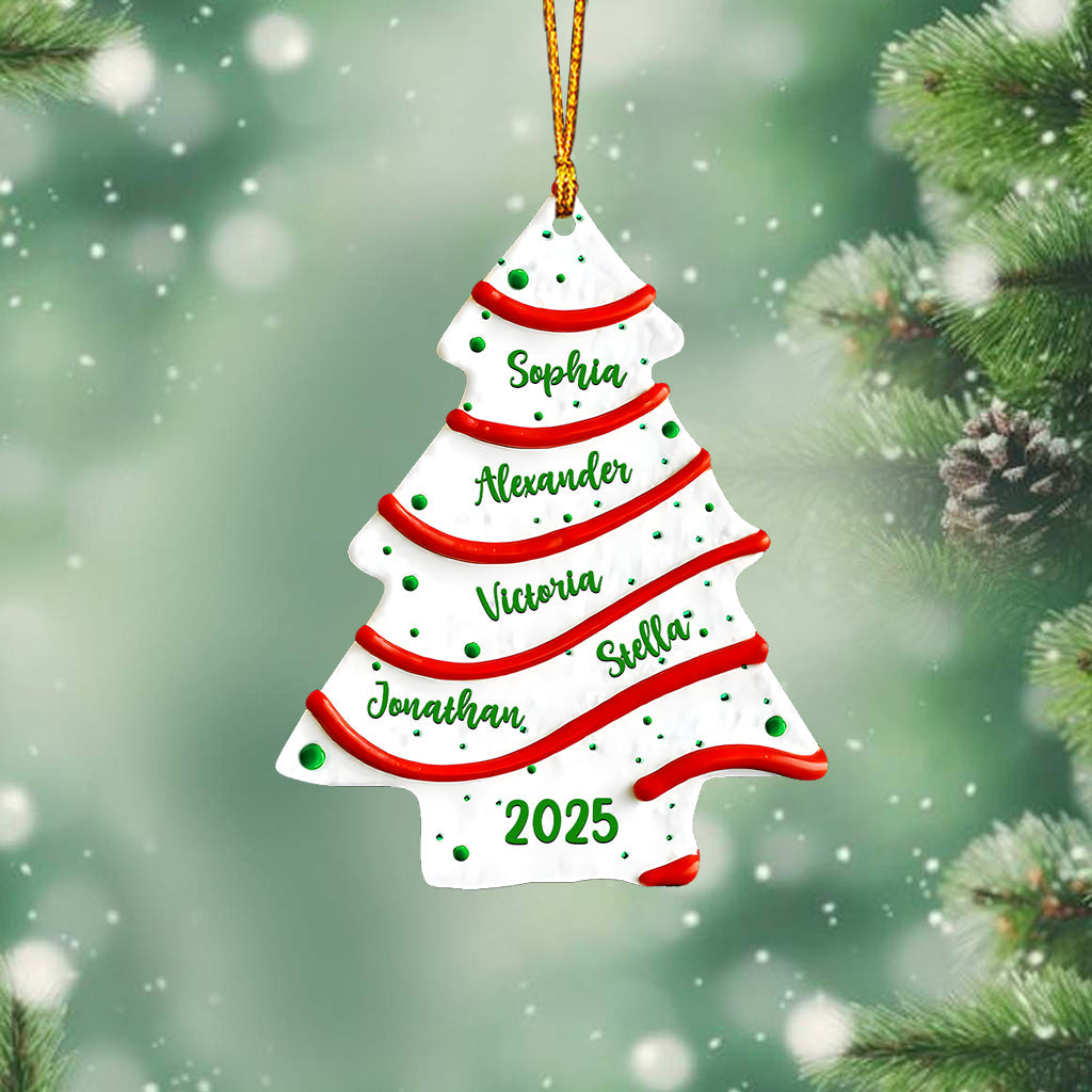 Familienweihnachtsbaum – personalisierter Familienschmuck