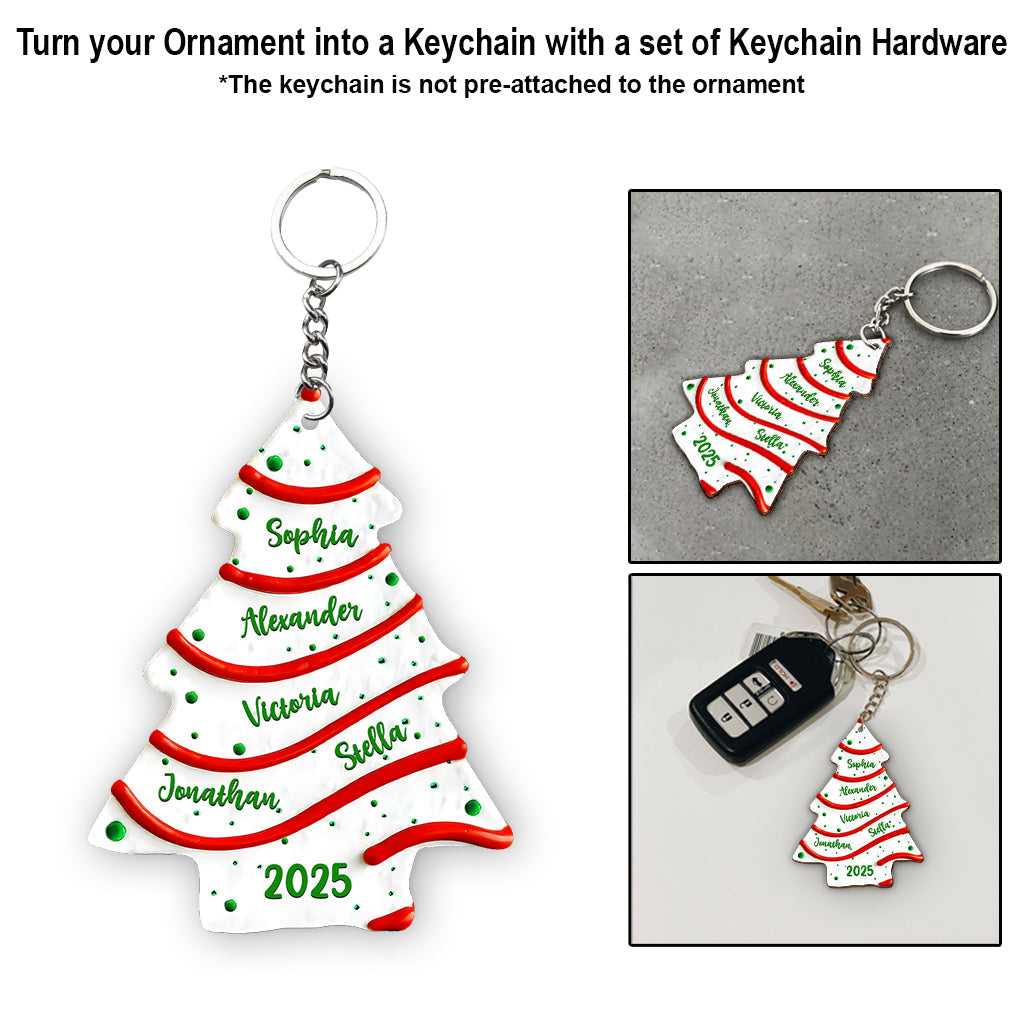 Familienweihnachtsbaum – personalisierter Familienschmuck