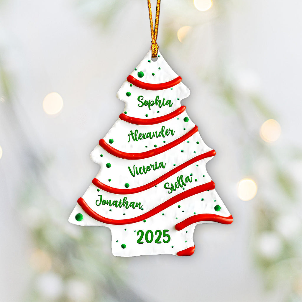 Familienweihnachtsbaum – personalisierter Familienschmuck