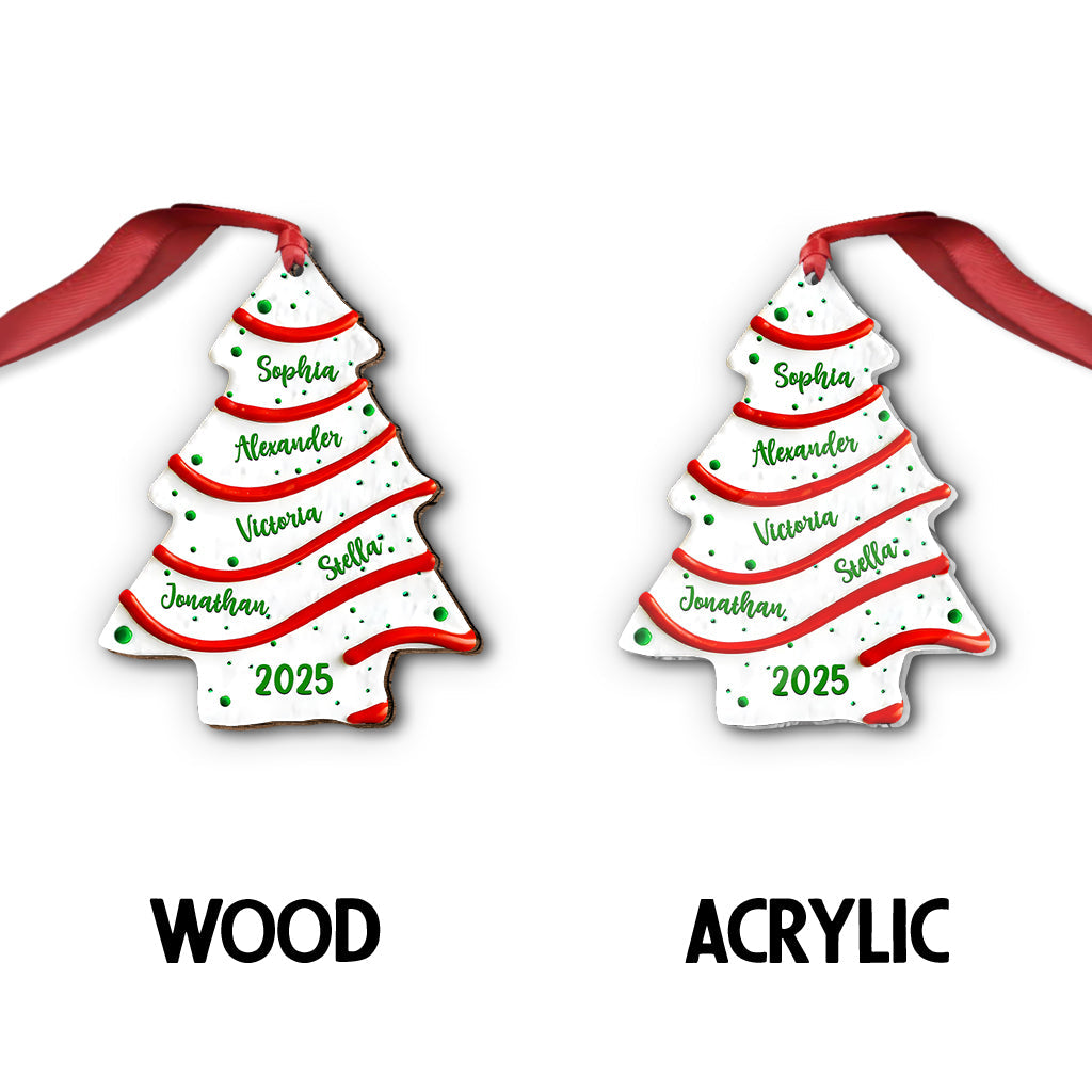 Familienweihnachtsbaum – personalisierter Familienschmuck