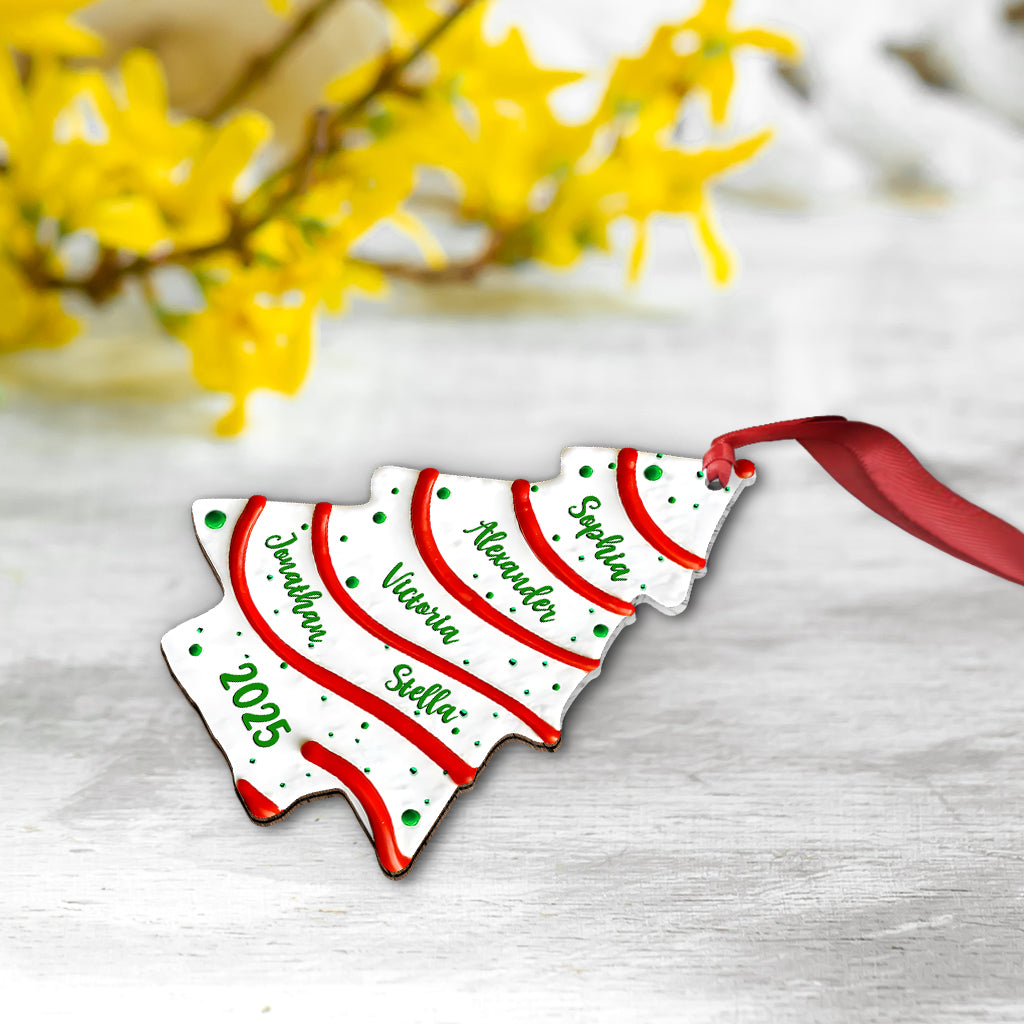 Familienweihnachtsbaum – personalisierter Familienschmuck