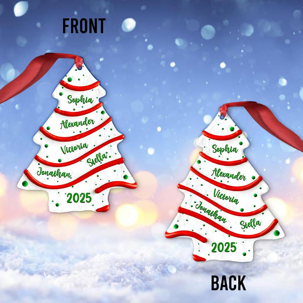 Familienweihnachtsbaum – personalisierter Familienschmuck