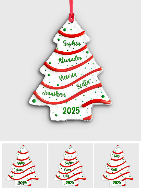 Familienweihnachtsbaum – personalisierter Familienschmuck