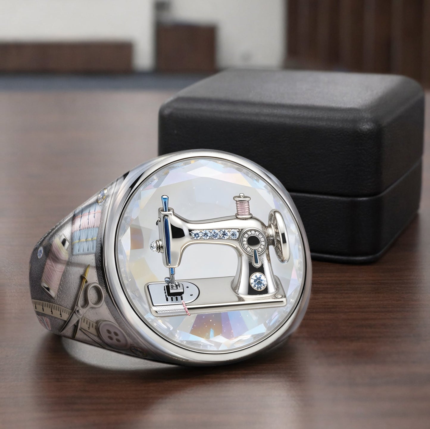 Nähen ist meine Therapie – personalisierter Näh-Siegelring