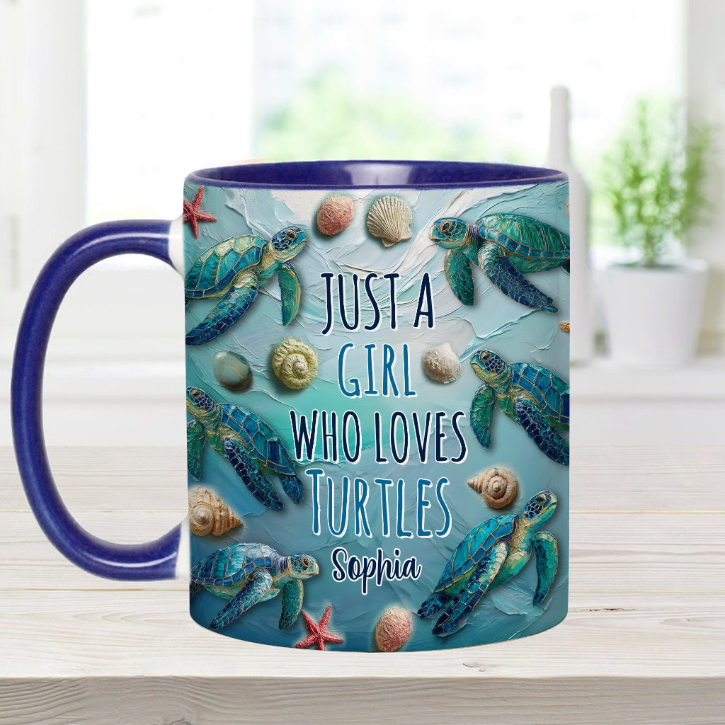 Personalisierte Tasse mit Schildkrötenmotiv für Schildkrötenliebhaber