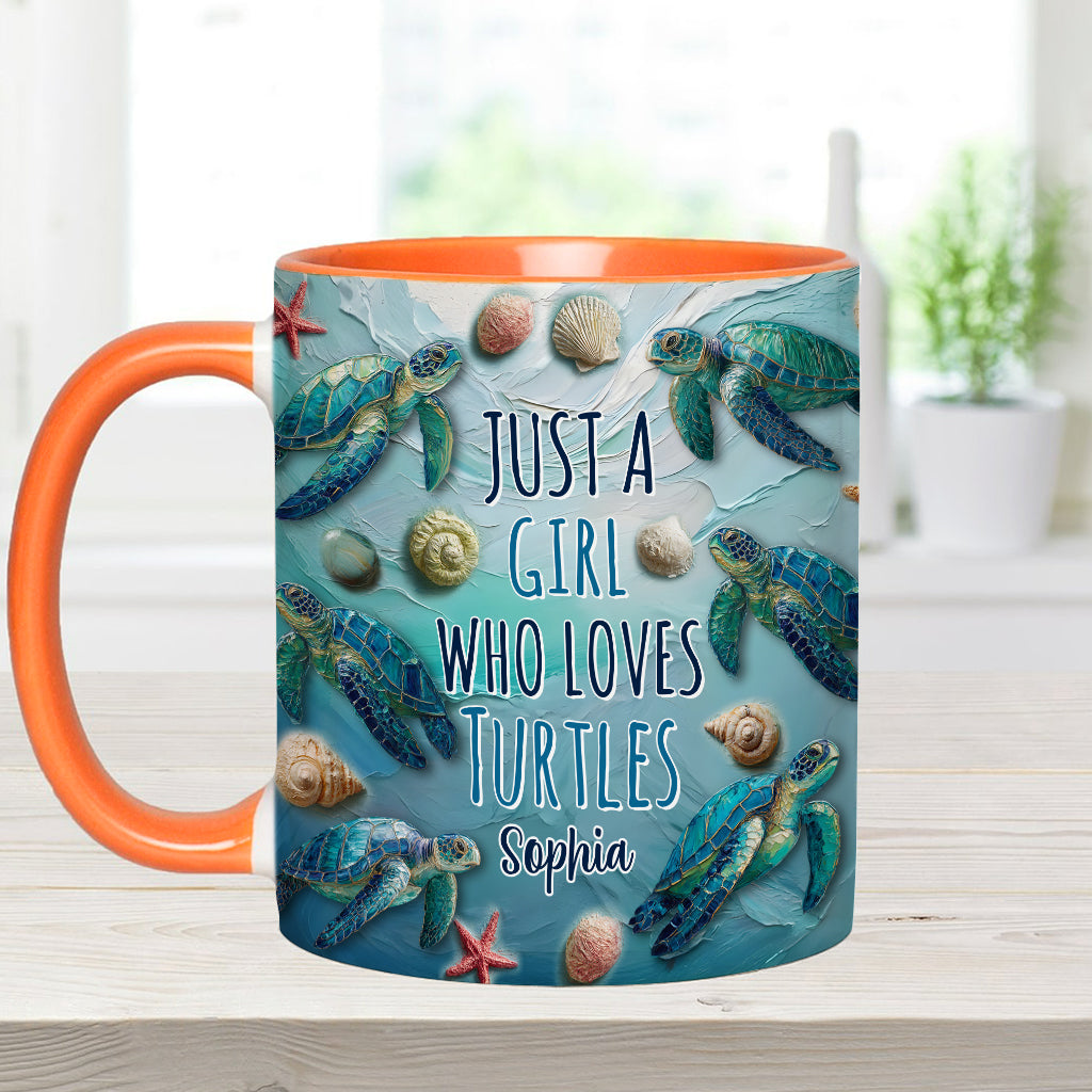Personalisierte Tasse mit Schildkrötenmotiv für Schildkrötenliebhaber