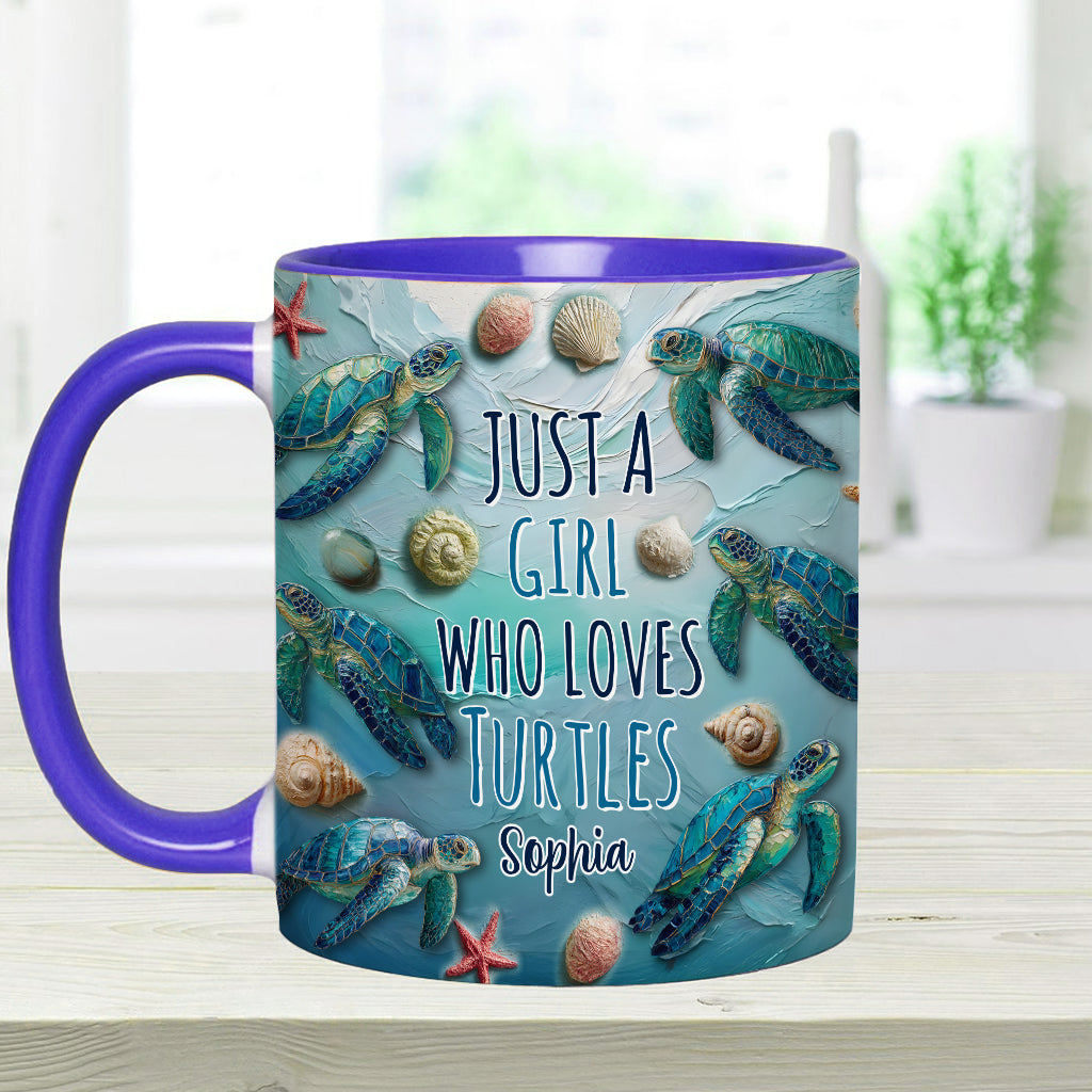 Personalisierte Tasse mit Schildkrötenmotiv für Schildkrötenliebhaber