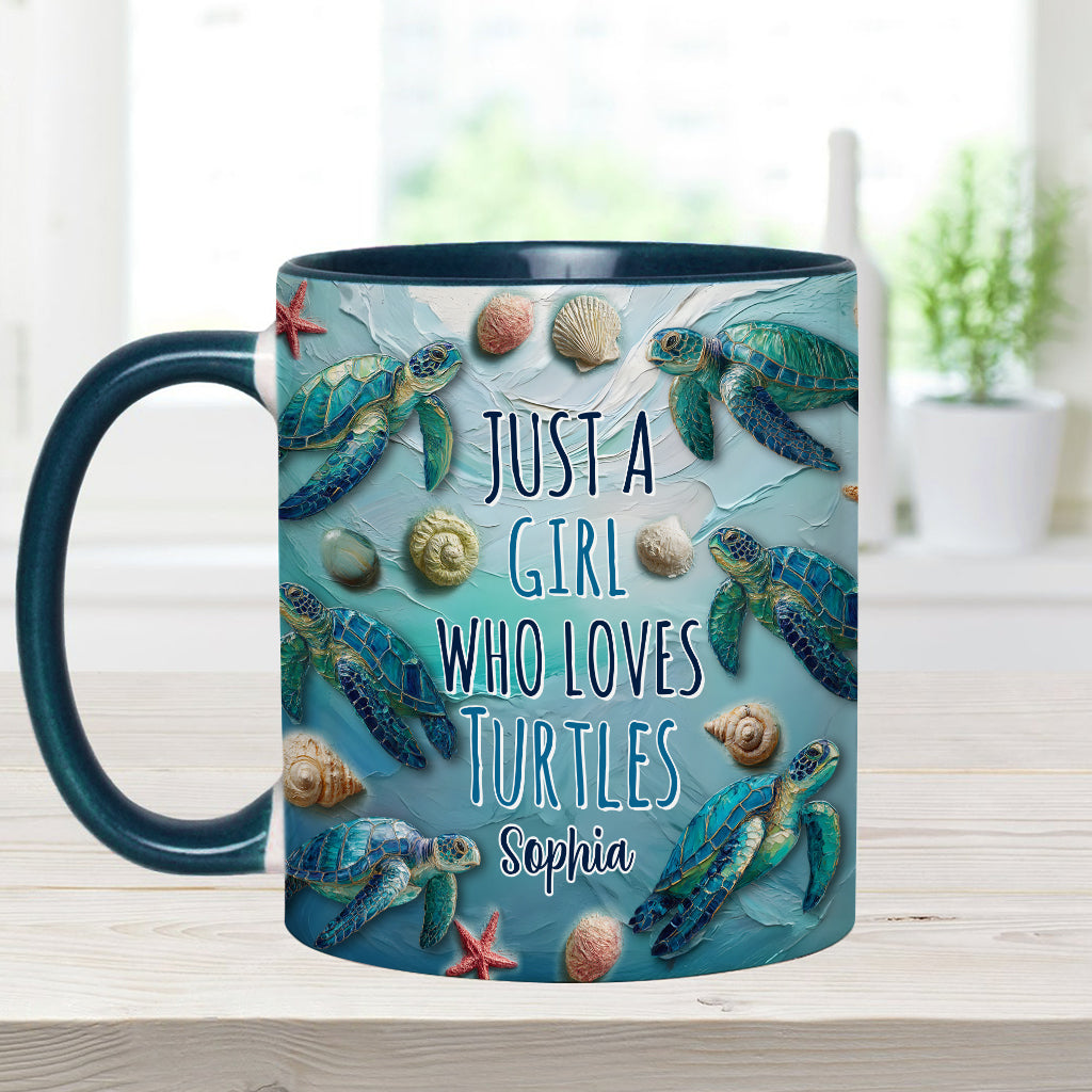 Personalisierte Tasse mit Schildkrötenmotiv für Schildkrötenliebhaber