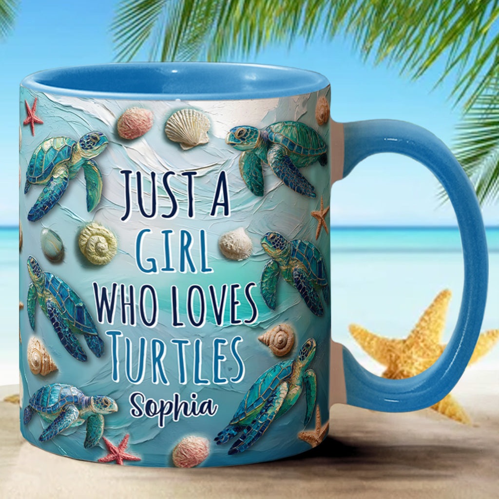 Personalisierte Tasse mit Schildkrötenmotiv für Schildkrötenliebhaber