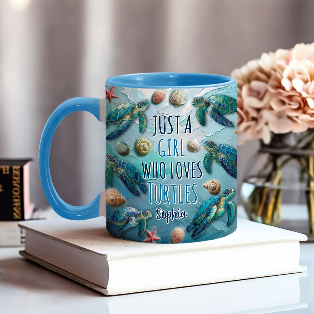 Personalisierte Tasse mit Schildkrötenmotiv für Schildkrötenliebhaber