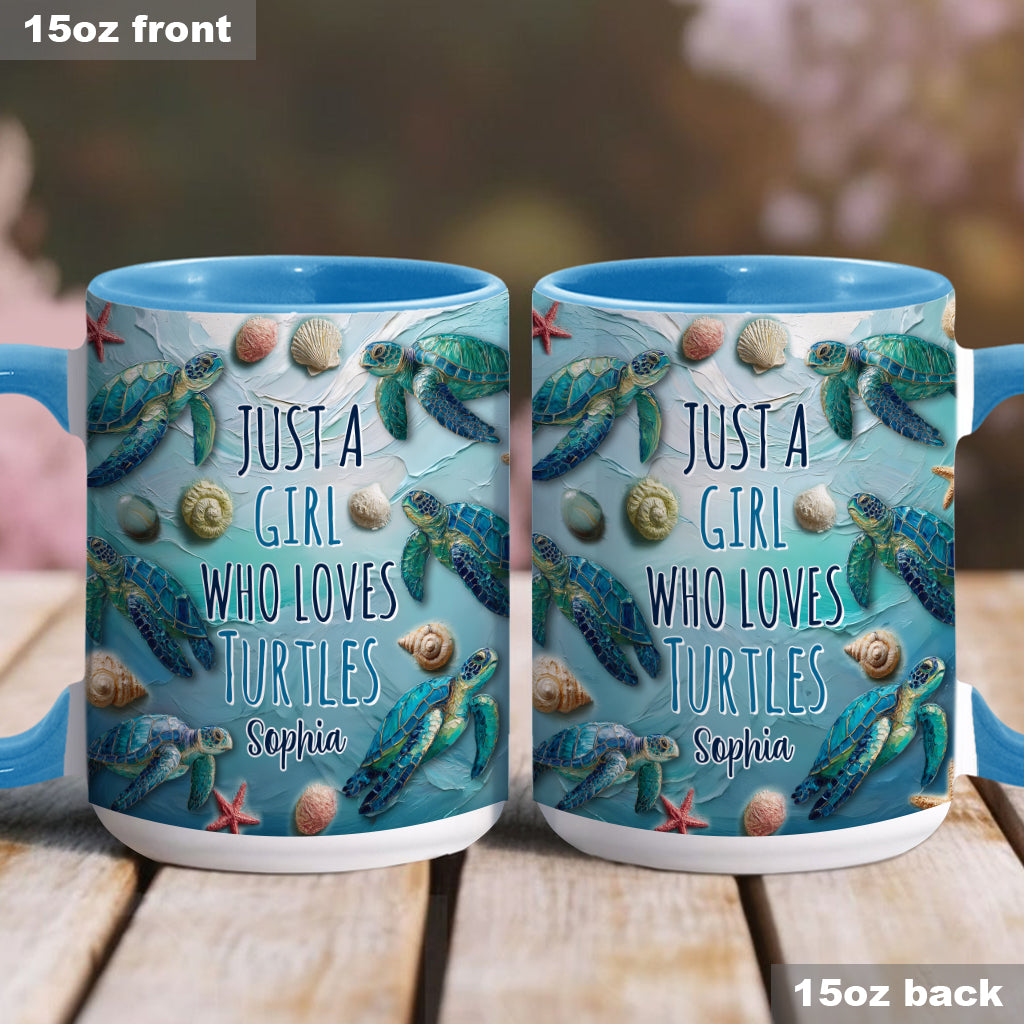 Personalisierte Tasse mit Schildkrötenmotiv für Schildkrötenliebhaber