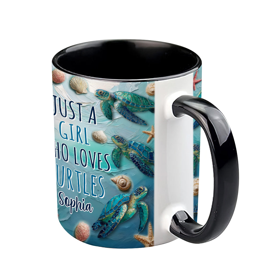 Personalisierte Tasse mit Schildkrötenmotiv für Schildkrötenliebhaber