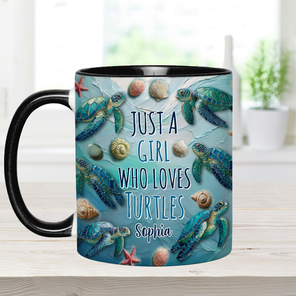 Personalisierte Tasse mit Schildkrötenmotiv für Schildkrötenliebhaber