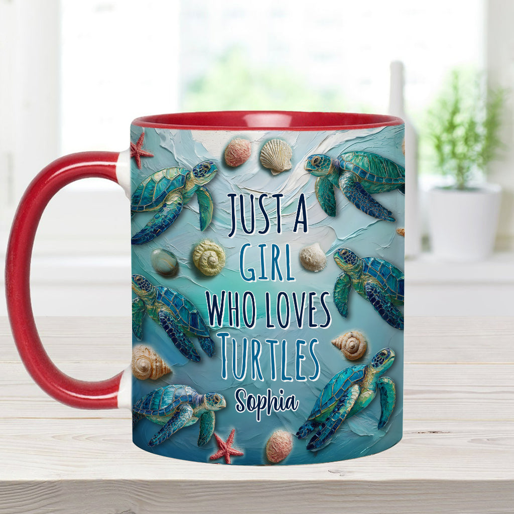 Personalisierte Tasse mit Schildkrötenmotiv für Schildkrötenliebhaber