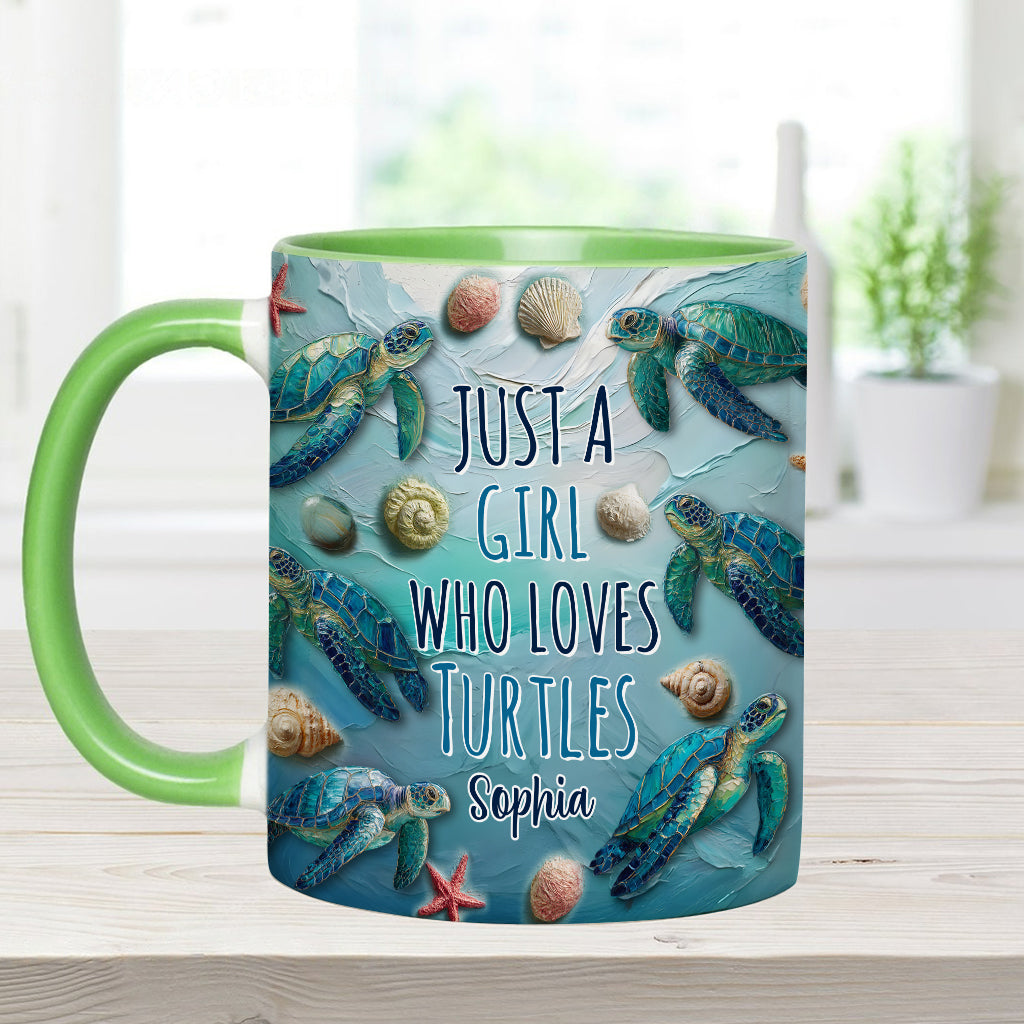 Personalisierte Tasse mit Schildkrötenmotiv für Schildkrötenliebhaber