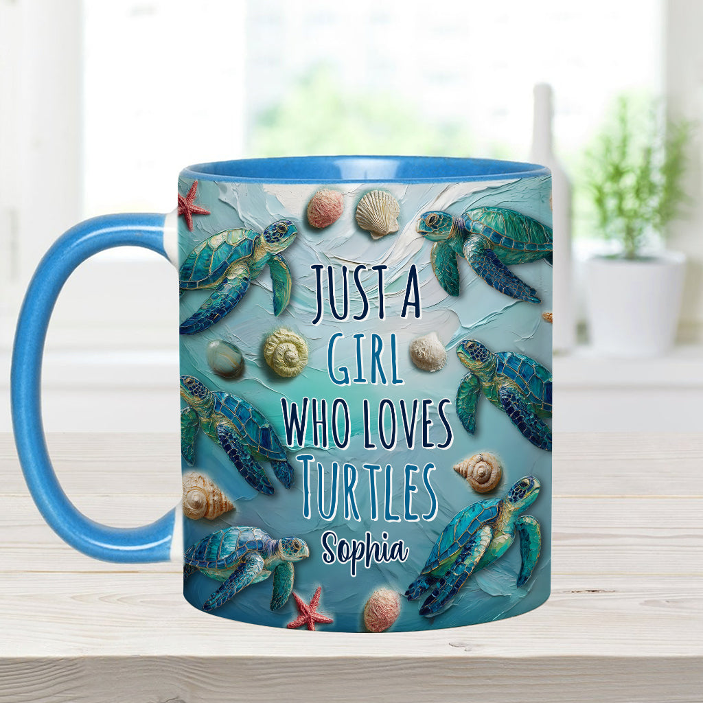 Personalisierte Tasse mit Schildkrötenmotiv für Schildkrötenliebhaber