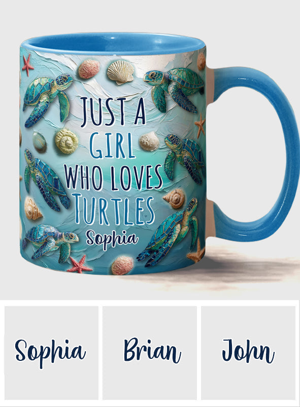 Personalisierte Tasse mit Schildkrötenmotiv für Schildkrötenliebhaber