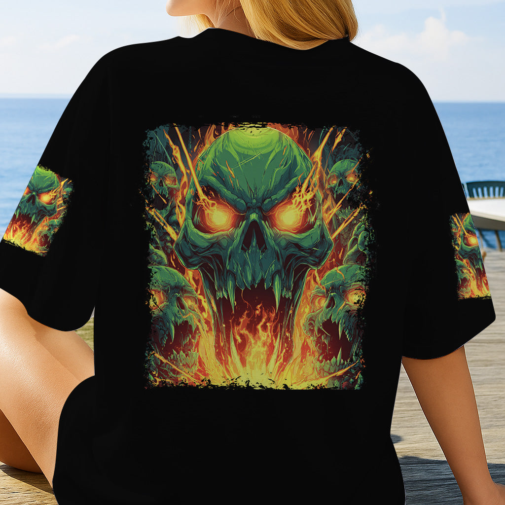 Back Off - Personalized Skull All Over Shirt