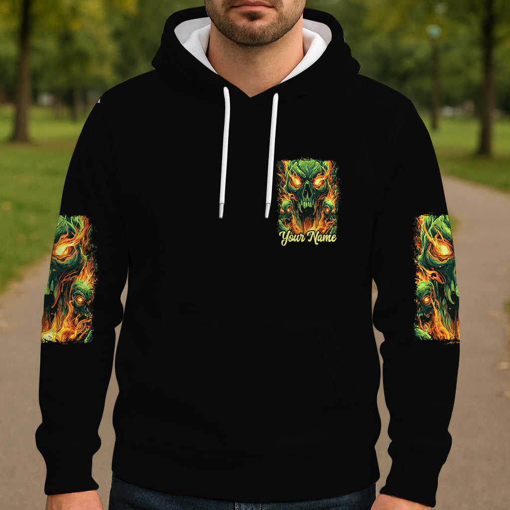 Zurück! - Personalisiertes Totenkopf-Shirt