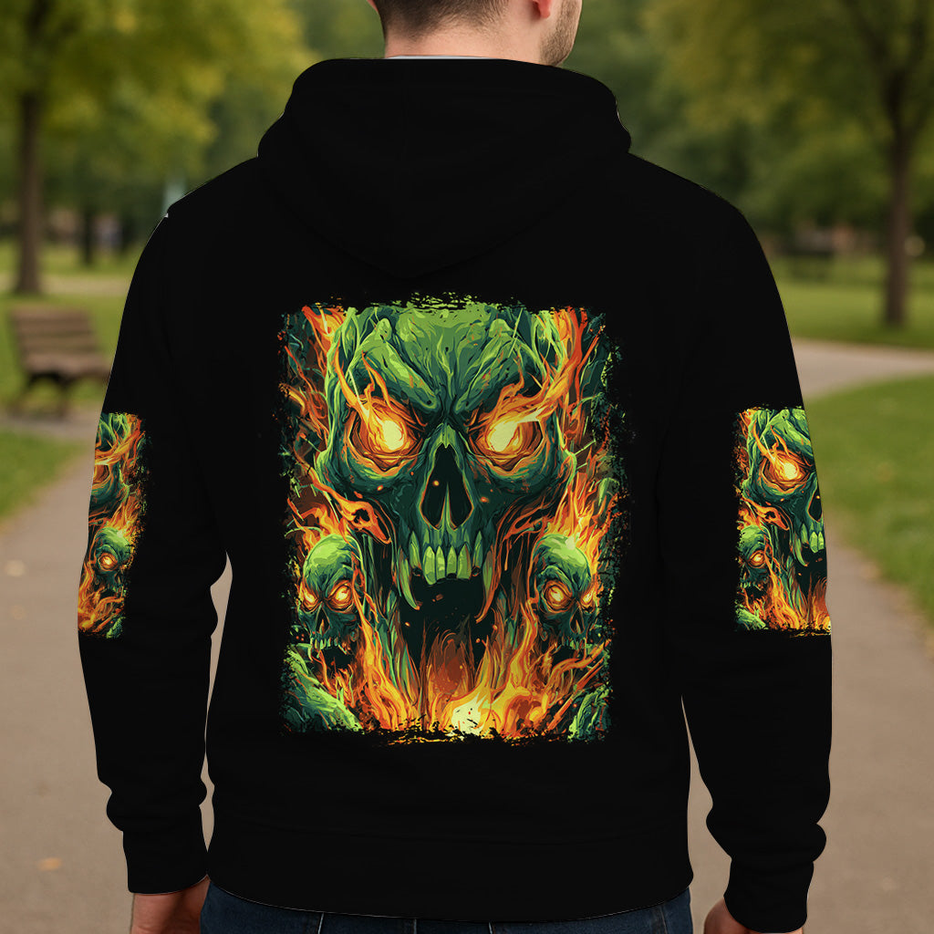 Zurück! - Personalisiertes Totenkopf-Shirt