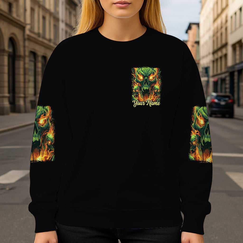 Zurück! - Personalisiertes Totenkopf-Shirt