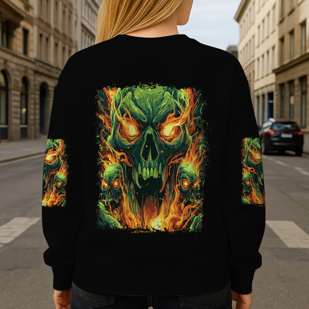 Zurück! - Personalisiertes Totenkopf-Shirt