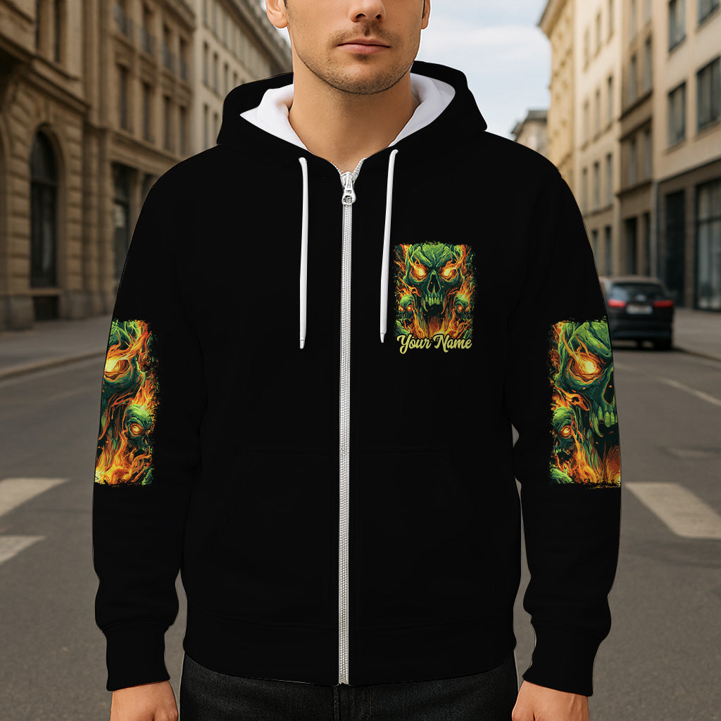 Zurück! - Personalisiertes Totenkopf-Shirt